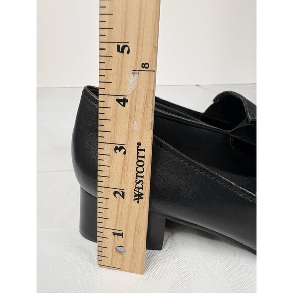 Bass Linda Black Leather Loafers Women’s 7M Never Worn Slip On Work - Picture 16 of 16